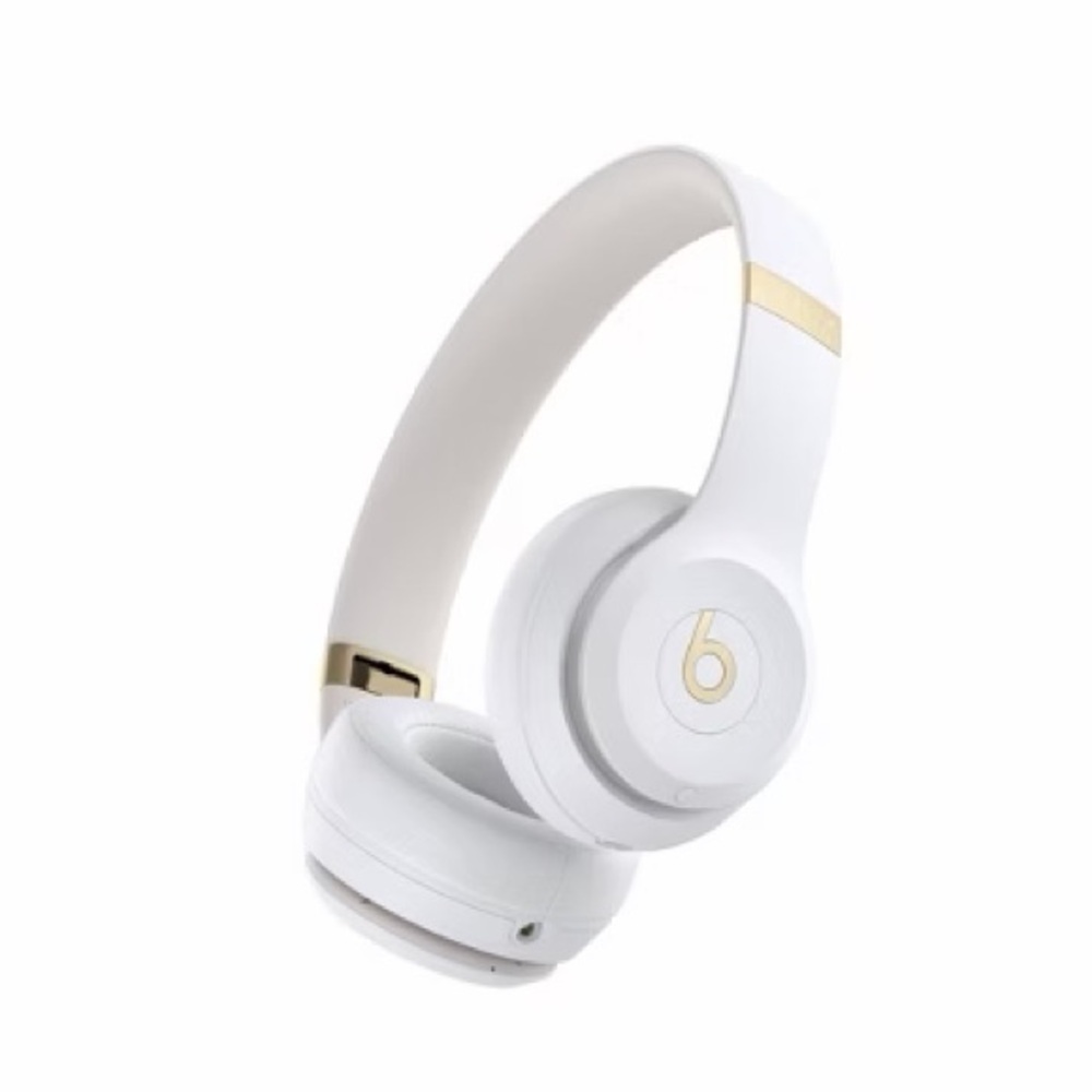 Beats by Dre White and Gold On-Ear Headphones